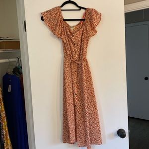 Monteau floral midi dress